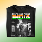 Guardians Rising India fold black Oversized T-Shirt Prospera Clothing