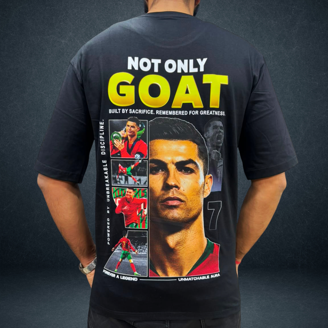 GOAT Ronaldo Oversized Unisex T-Shirt | Prospera Clothing