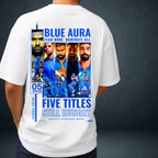 Blue Aura Oversized T-Shirt — Mumbai Cricket Streetwear | Prospera Clothing