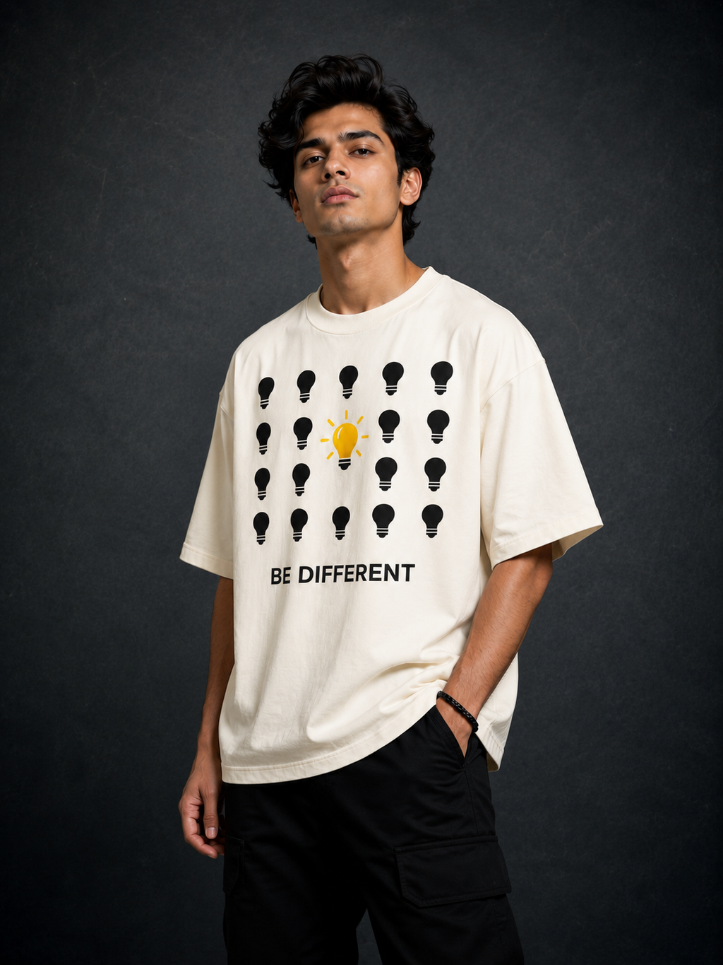 Be Different Oversized T-Shirt | 240 GSM Premium Cotton |Prospera Clothing