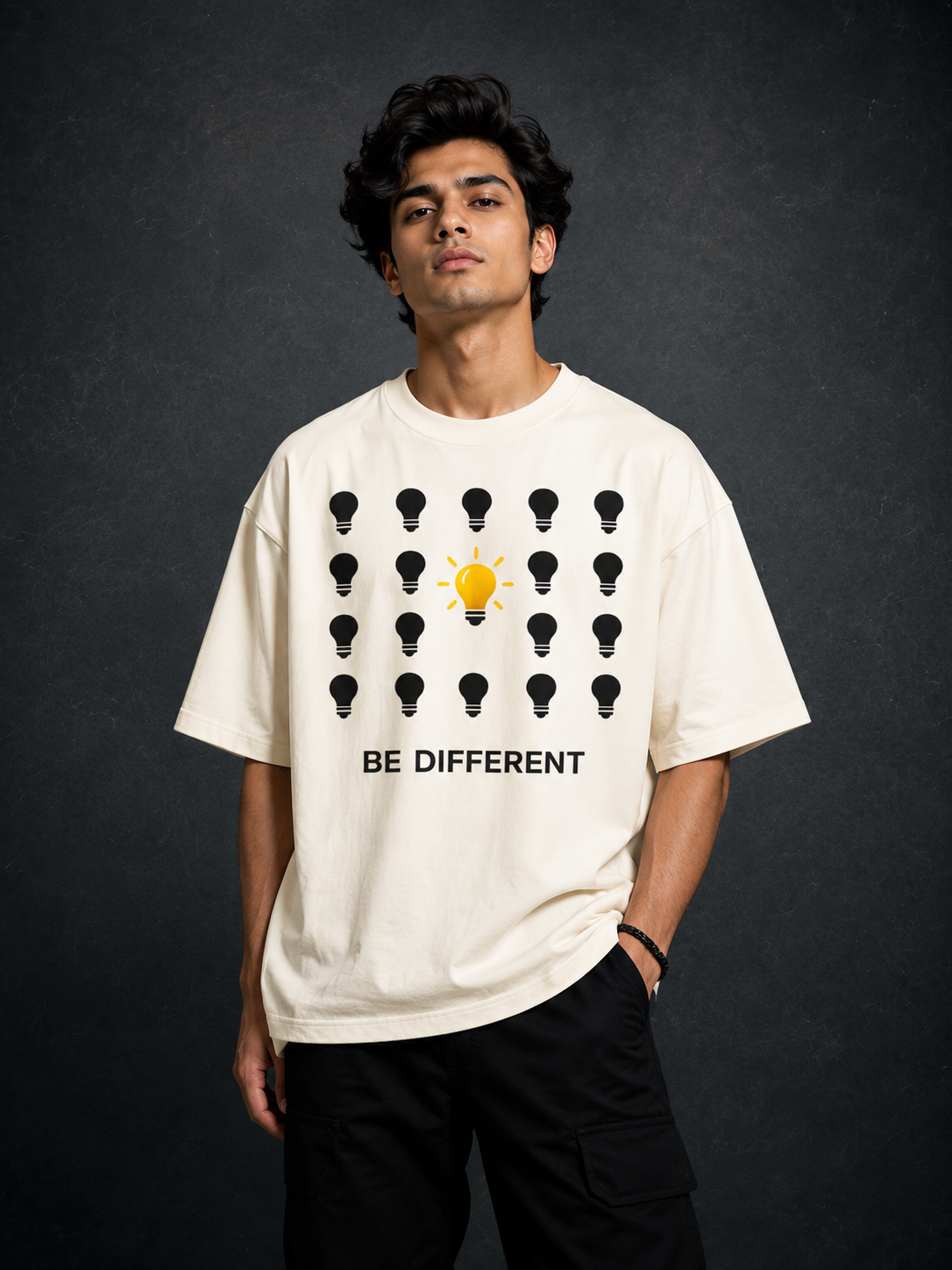 Be Different Oversized T-Shirt | 240 GSM Premium Cotton |Prospera Clothing