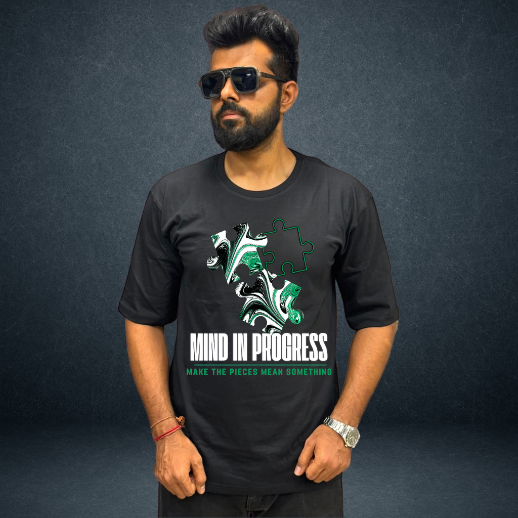 Mind In Progress Unisex Oversized Graphic T-Shirt |Prospera Clothing