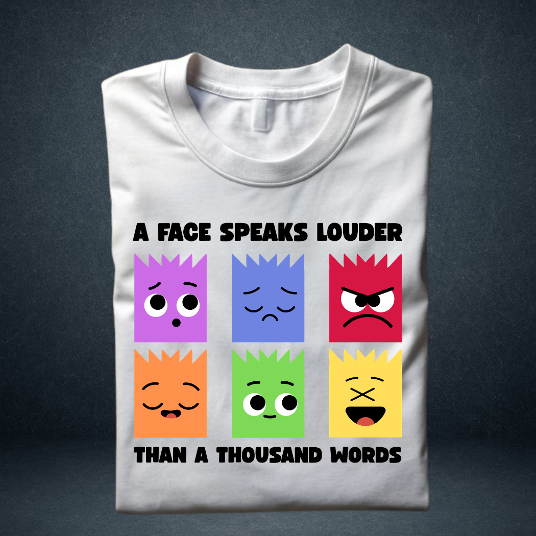 A Face Speaks Louder Oversized Unisex Streetwear Tshirt| Prospera