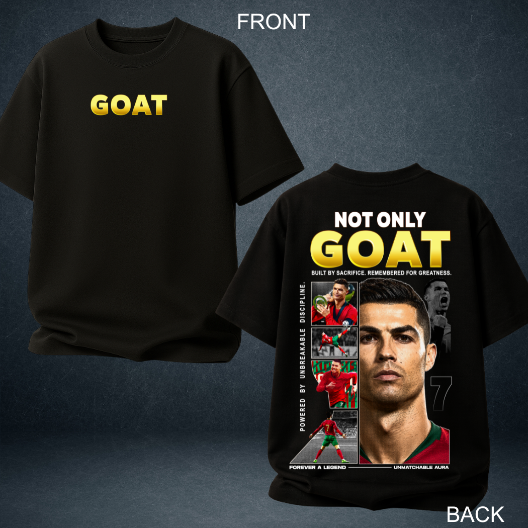 GOAT Ronaldo Oversized Unisex T-Shirt | Prospera Clothing
