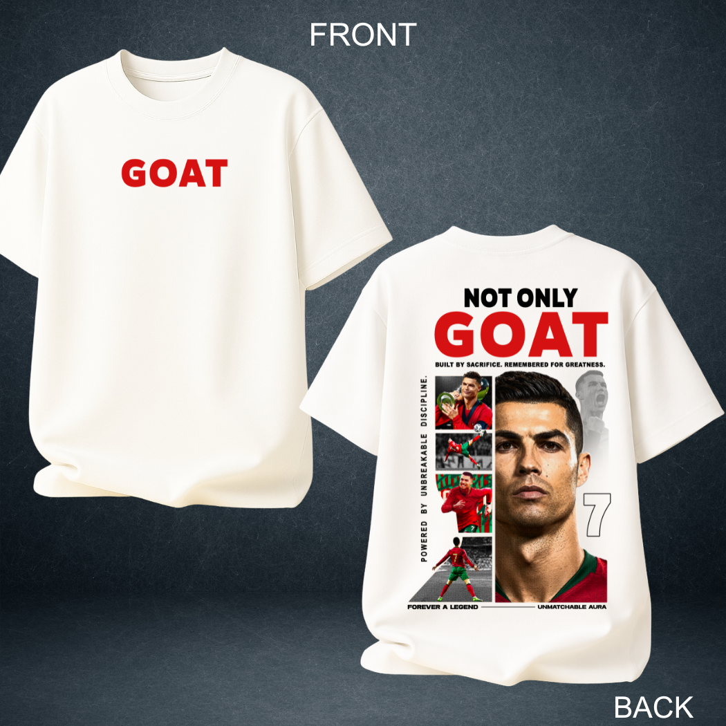 GOAT Ronaldo Oversized Unisex T-Shirt | Prospera Clothing