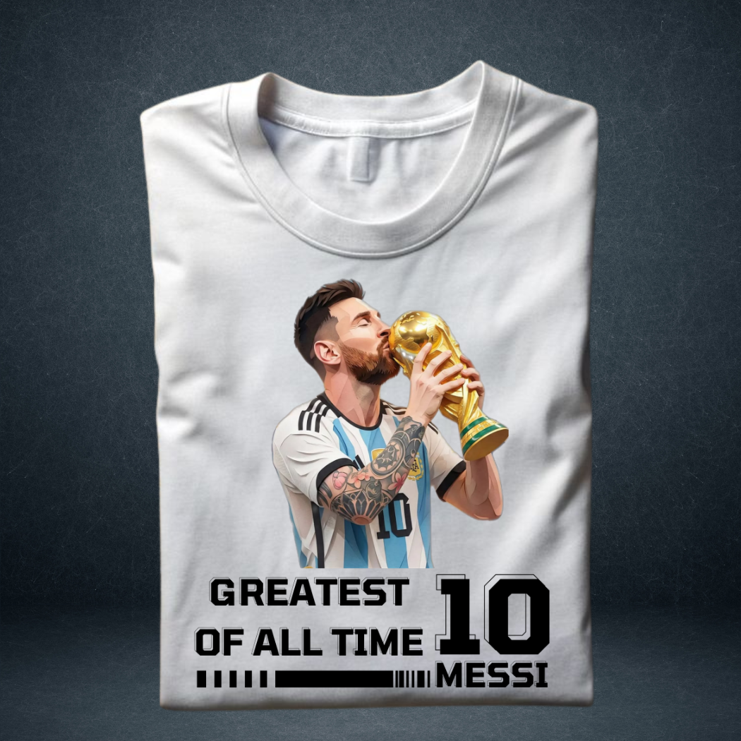 Greatest Of All Time Messi Oversized Unisex T-Shirt | Prospera Clothing