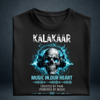  Kalakaar folded black oversized graphic t-shirt - Prospera Clothing streetwear