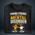 Funny Friendship Oversized T-Shirt black colour fold Prospera Clothing