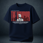 navy open tshirt the warrior shivaji for prospera clothing