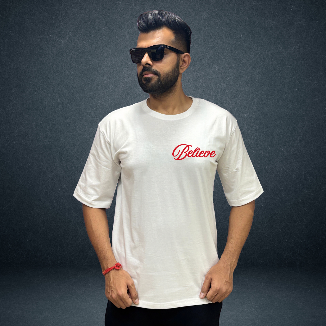 Selected Few - Believe Oversized Unisex T-Shirt | Prospera Clothing