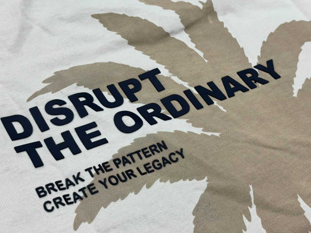 disrupt the ordinary define your legacy back print detail oversized tshirt prospera clothing