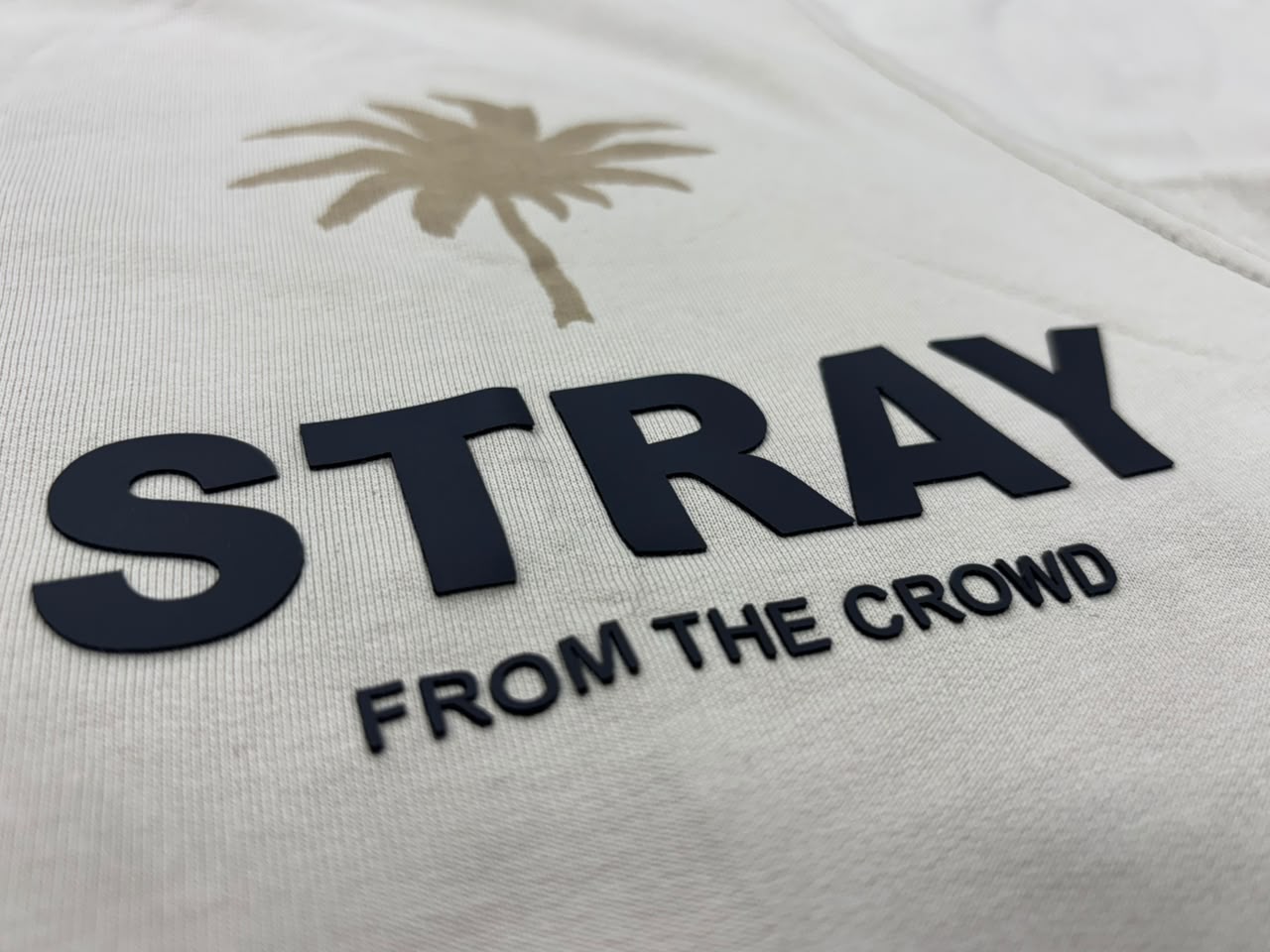 stray from the crowd oversized tshirt front chest print detail 250 gsm french terry prospera clothing india