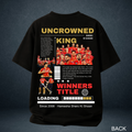  Uncrowned King oversized t-shirt black back graphic - Punjab Kings IPL 2026 fan tee Prospera