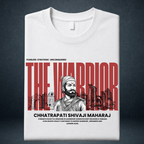 white fold  tshirt the warrior shivaji for prospera clothing