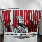 white model wear close up tshirt the warrior shivaji for prospera clothing